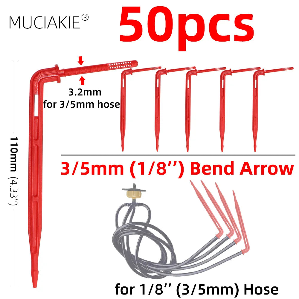 Greenhouse drip irrigation 4-way drip arrow 2-way transmitter irrigation system Potted plants with greenhouse suite 10set 20set
