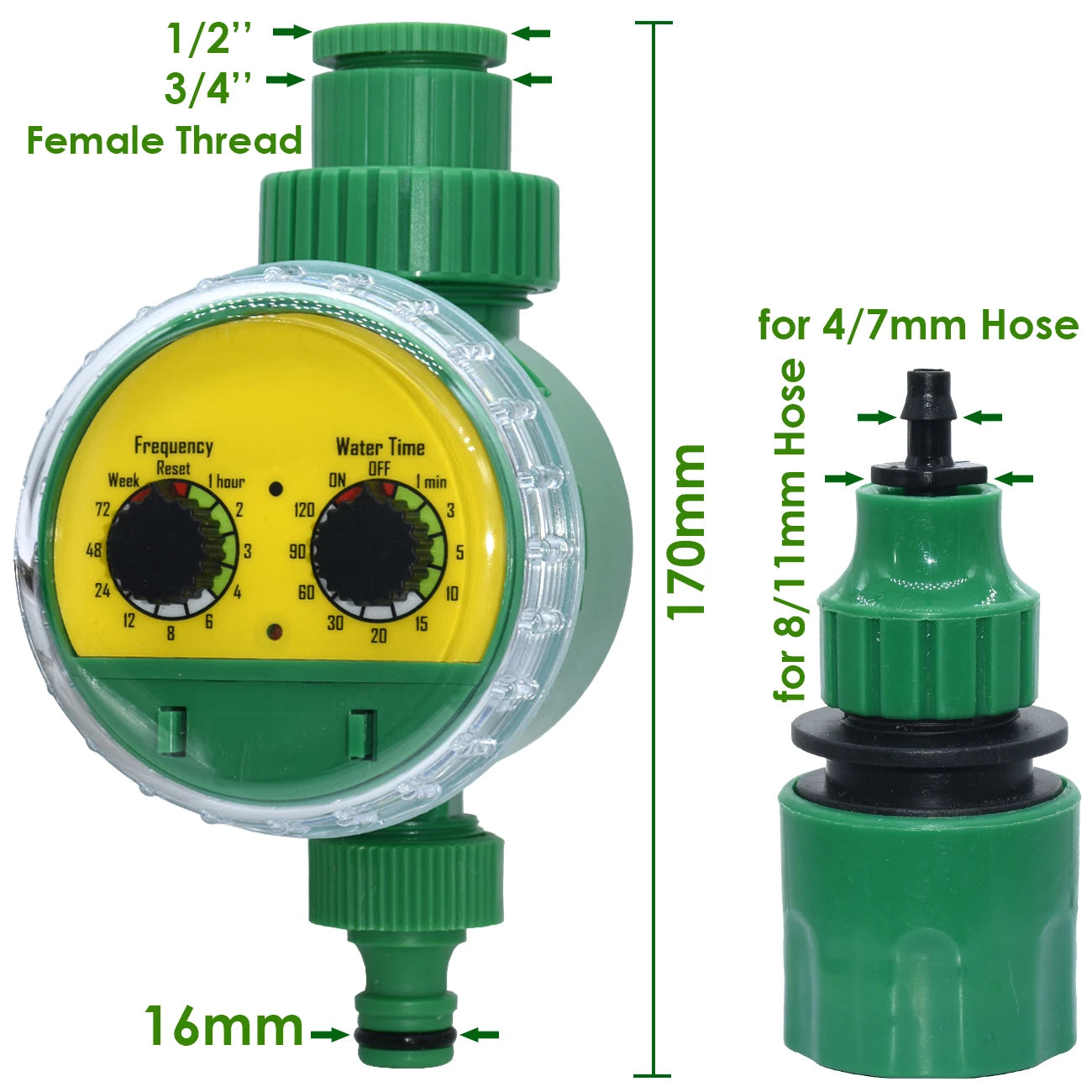 SPRYCLE 5m-100m 1/4'' Garden Watering Hose 4/7mm PVC Micro Drip Irrigation Pipe Tubing for Sprinkler Lawn Pot Plant Greenhouse