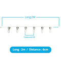 Hook for Zemismart ZM79 BCM500 Electric Curtain Track S Fold Curtains Snake Tape Curtain 6cm 8cm