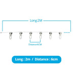Hook for Zemismart ZM79 BCM500 Electric Curtain Track S Fold Curtains Snake Tape Curtain 6cm 8cm