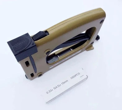 UZWELL HM515 Manual Staple Gun Manual Stapler Manual Nailer frame tacker with 1000 pcs free cost nails