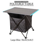 Portable Folding Camping Table Aluminium Alloy Ultralight Computer Bed Table Outdoor Garden Camp Party BBQ Picnic Foldable Table
