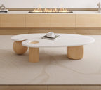 Luxury Log Rock Board TV Stand