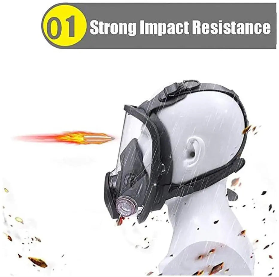 Industrial Full Face Gas Mask | Anti-Fog Dustproof Respirator for Painting & Spraying (6800)