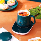 55℃ Coffee Mug Warmer Pad Cup Heater Coaster Constant Temperature Heating USB Electric Mug Mat Set Milk Water Home Office Gift