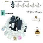 Garden Water Mist Spray Electric Diaphragm Pump Kit Greenhouse  irrigation Outdoor Misting Cooling System 6-18M
