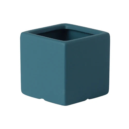 Nordic Color Square Ceramic Flowerpot Large Diameter Plant Potted Garden Decoration Living Room Countertop Flowerpot Decoration