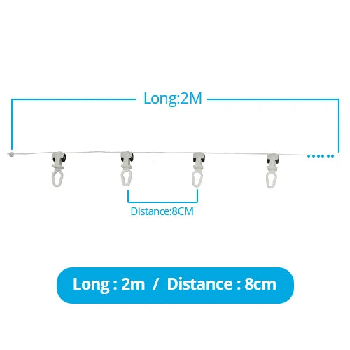 Hook for Zemismart ZM79 BCM500 Electric Curtain Track S Fold Curtains Snake Tape Curtain 6cm 8cm