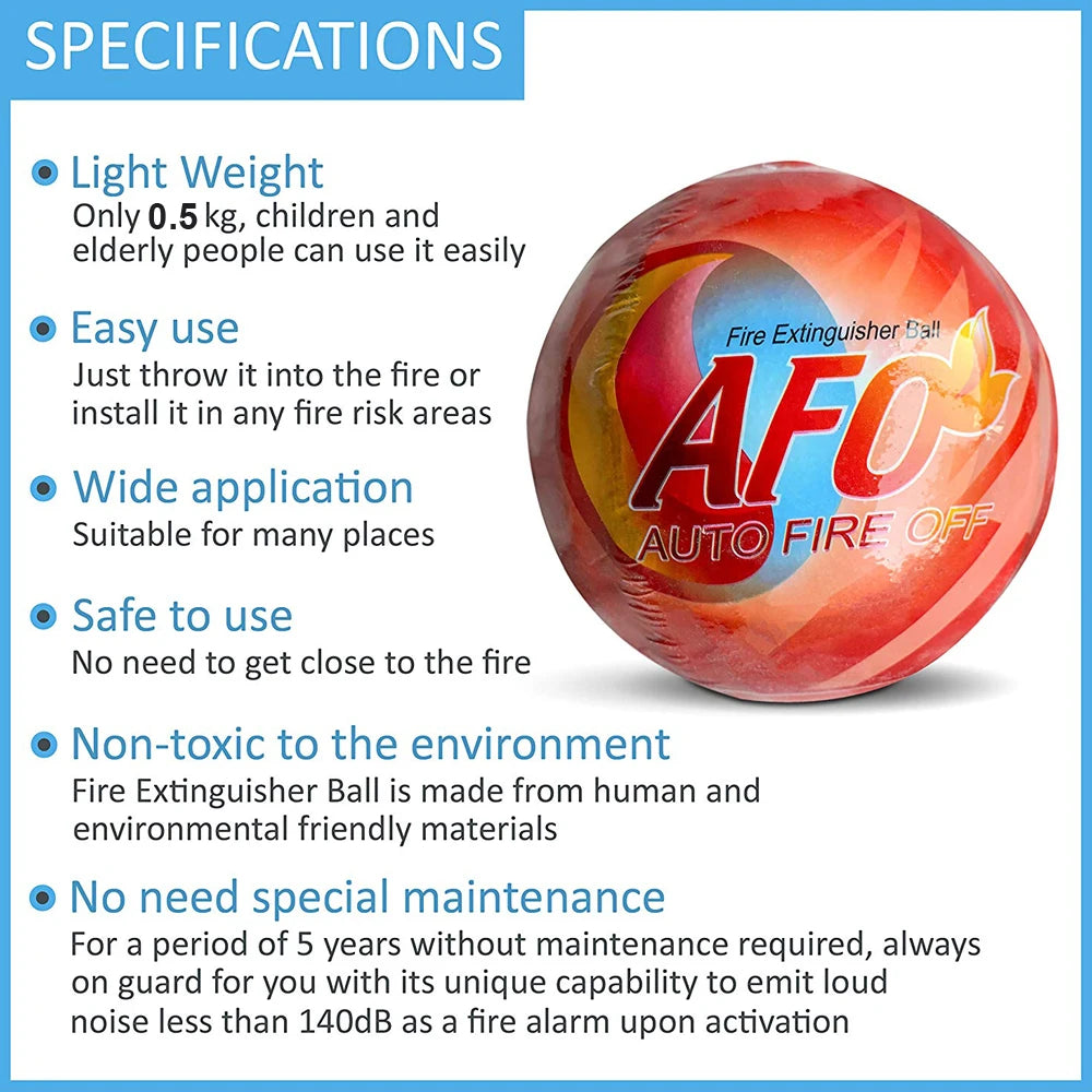 Fire Extinguisher Automatic For Distribution Box / Car / Home Easy Throw Stop Fire Loss Tool Safety Fire Extinguisher Ball 0.5KG