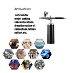 Rechargeable Airbrush Kit High Pressure Electric Mini Handhold Cosmetics Air Brush Scale Models Makeup Nail Art Compressor Set