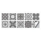 Tile Stickers Waterproof Kitchen Retro Moroccan Self Adhesive Bathroom Decal Vinyl Peel And Stick Wall Decoration Wallpaper
