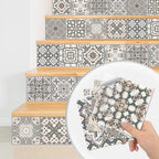 Tile Stickers Waterproof Kitchen Retro Moroccan Self Adhesive Bathroom Decal Vinyl Peel And Stick Wall Decoration Wallpaper