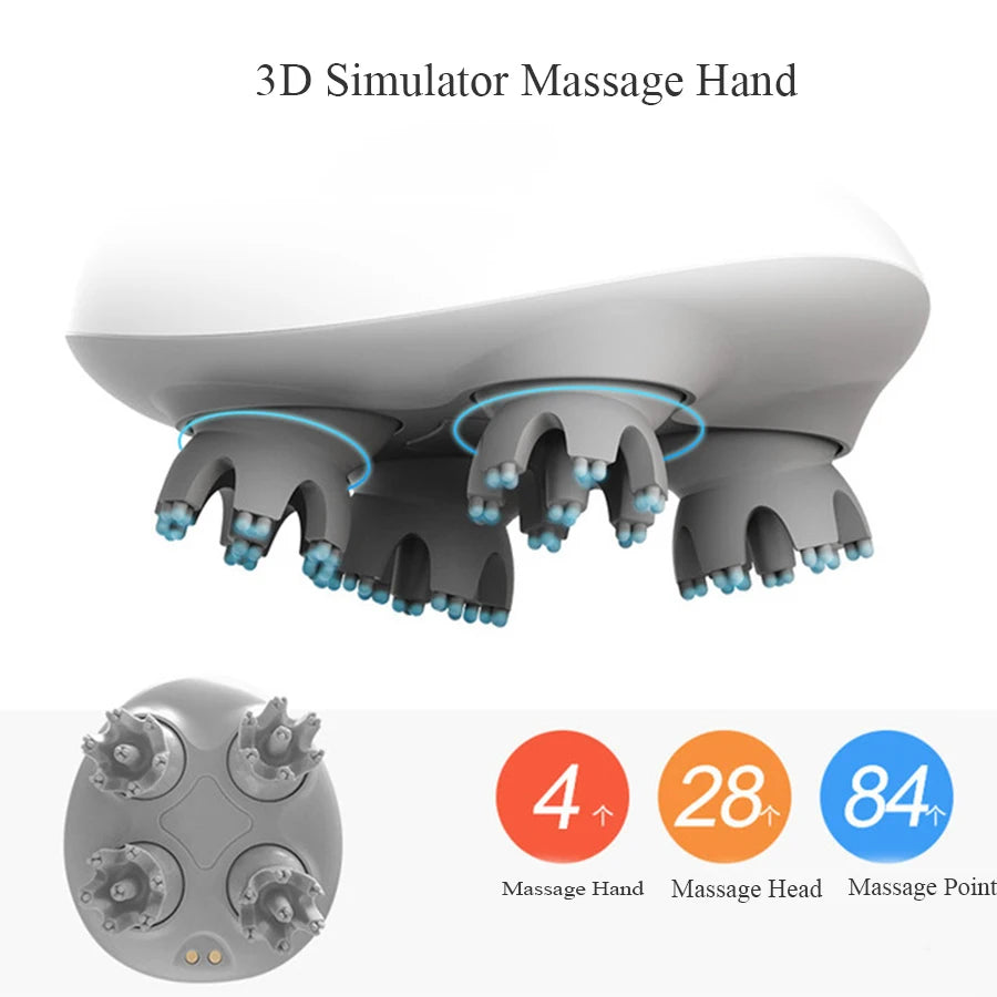 Waterproof Wireless Head Massager