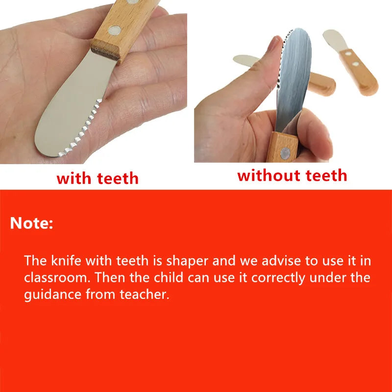 Montessori Knife Practical Life Material Children's Kitchen Utensil Kids Learning Resources Early Childhood Education Game