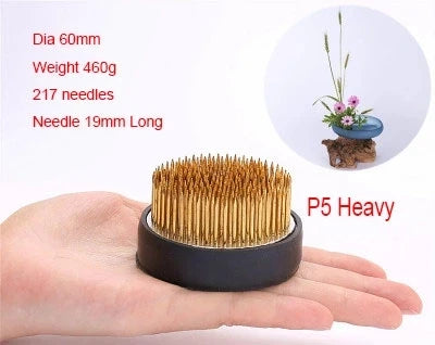 Japanese Ikebana Kenzan Flower Pot Base Holder Frog Floral Metal Tool