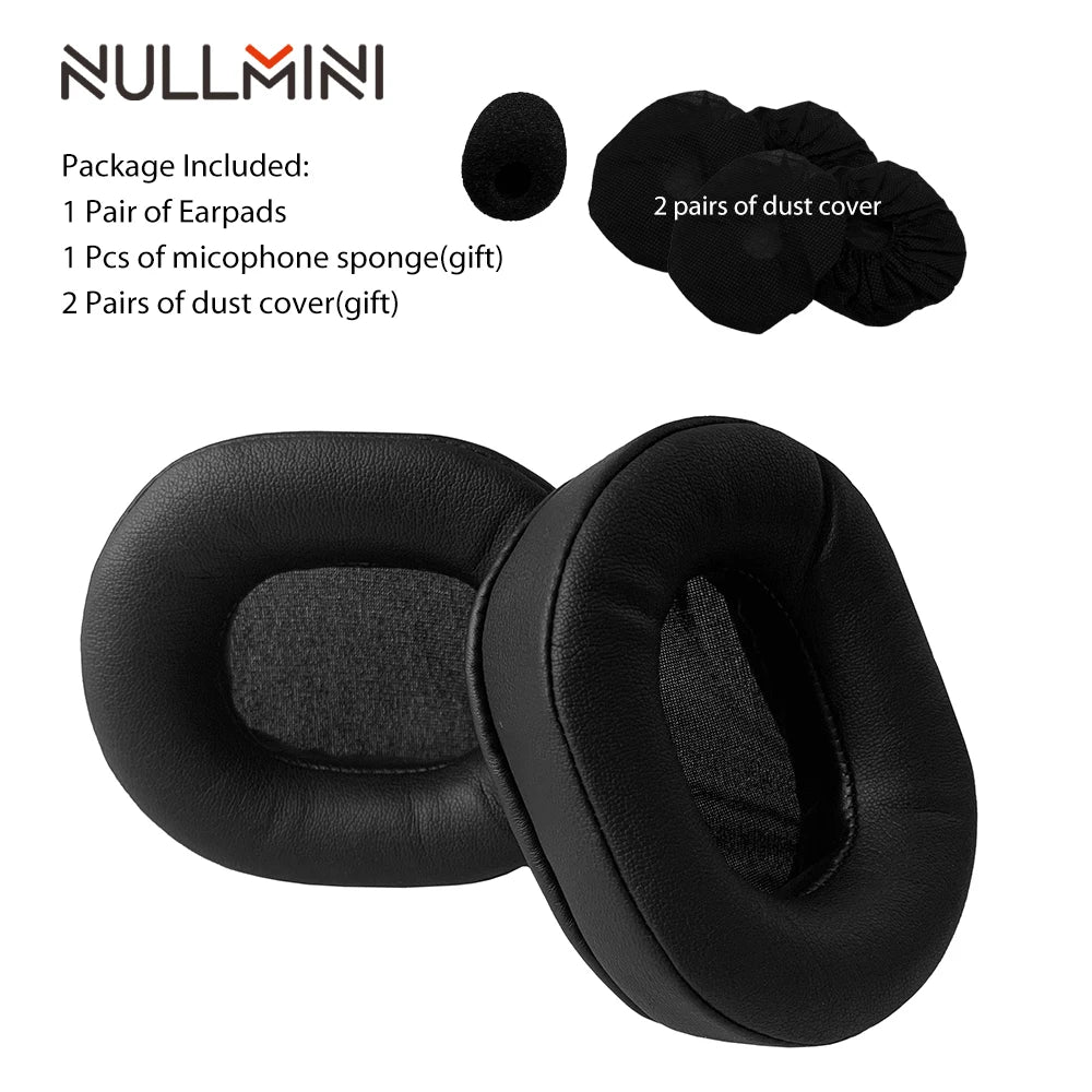 NullMini Replacement Earpads for Logitech G Pro X Headphones Leather Sleeve Earphone Earmuff