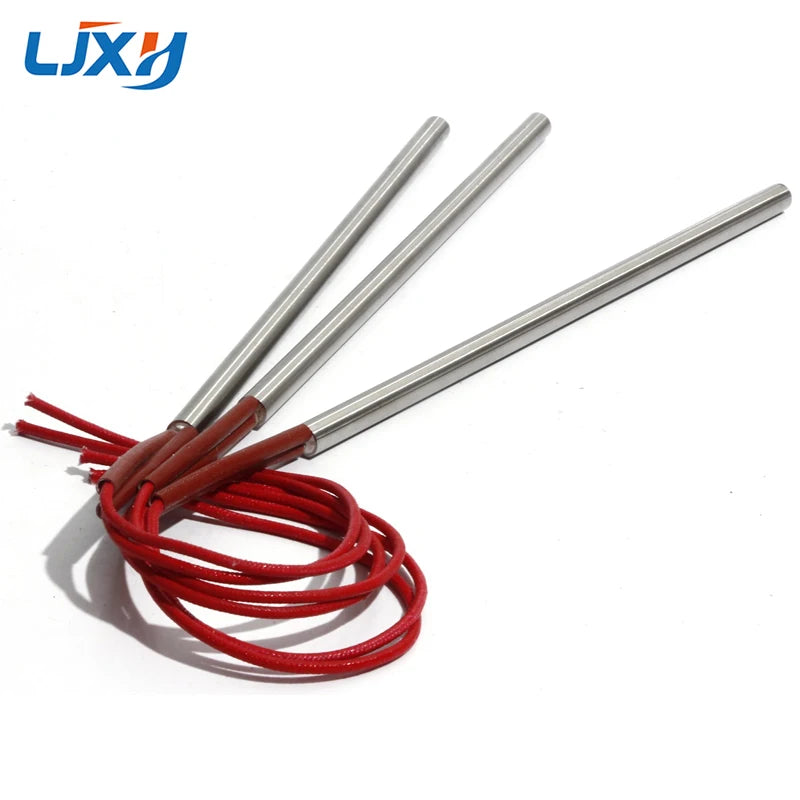 LJXH 2PCS 9.5mm 180~300mm Single-End Heating Pipe SUS Tubular Heater 110V/220V/380V 400W/480W/520W/600W/700W Electric Element