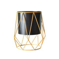 D7WA Nordic Geometric Planter Flower Pot Succulent Plant Container Display Holder Ornaments Desktop Home Office Garden Decor
