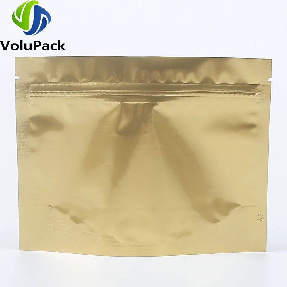 Aluminum Foil Mylar Coffee Storage Bags,Stand Up Heat Sealing,Zip Lock Pouch,Eco Smell Proof Packaging Bags,High Quality,100 Pcs