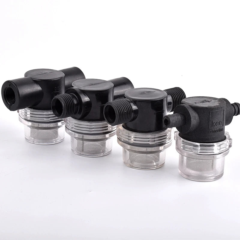 3/8 1/2 Inch Garden Watering Filter Irrigation Large Flow Filter Pipe Connector Aquarium Water Pump Strainer Hose Pagoda Joint