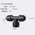 (50 Pieces/Lot) 6mm Low Pressure 0.1-0.5mm Stainless Steel Fog Misting Nozzles Connectors Garden Water Irrigation Sprinkler