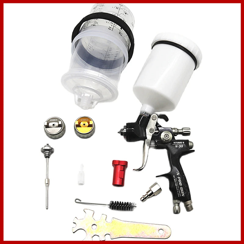 Spray Gun With 1.3 And 1.7mm Car Paint Gun With 600CC Mix Tank And Adpater Varnish Paint Sprayer /Air Spray Gun/Air Tools