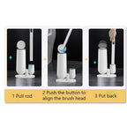 XiaoGui Disposable Toilet Brush Set Bathroom Accessories Brush No Closed-End Houseware Disposable Replacement