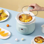 220V 1L Mini Electric Stewing Pot Ceramic Inner Multi Cooker Household Automatic Electric Slow Stewer