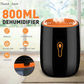 Dehumidifier Moisture Absorbers Air Dryer With 800ml Water Tank Quiet