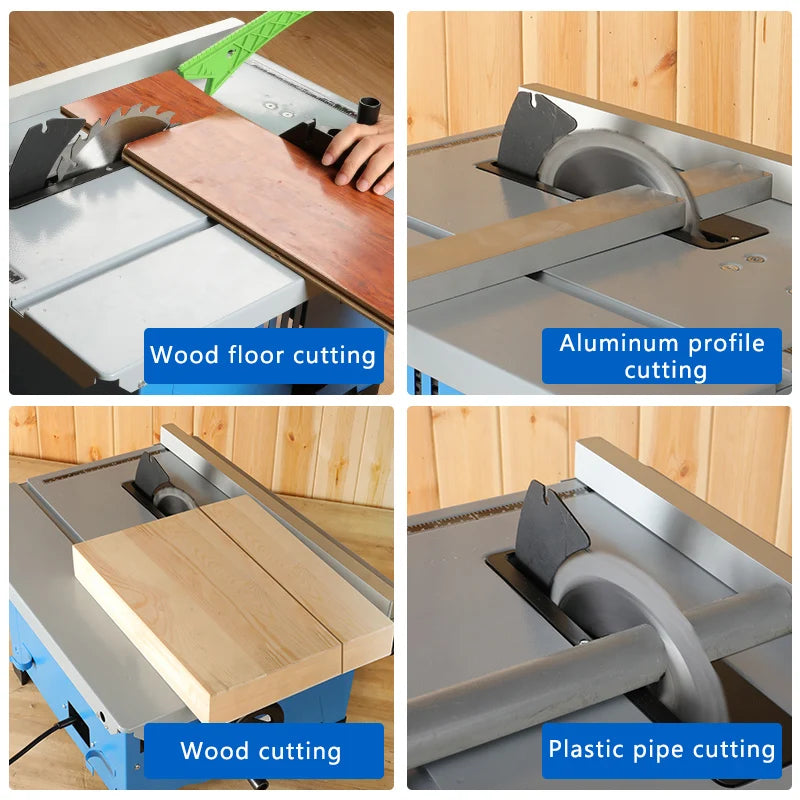 8-Inch Household Miniature Woodworking Sliding Table Saw Electric Multi-Function Precision Dust-Proof Decoration Cutting Machine