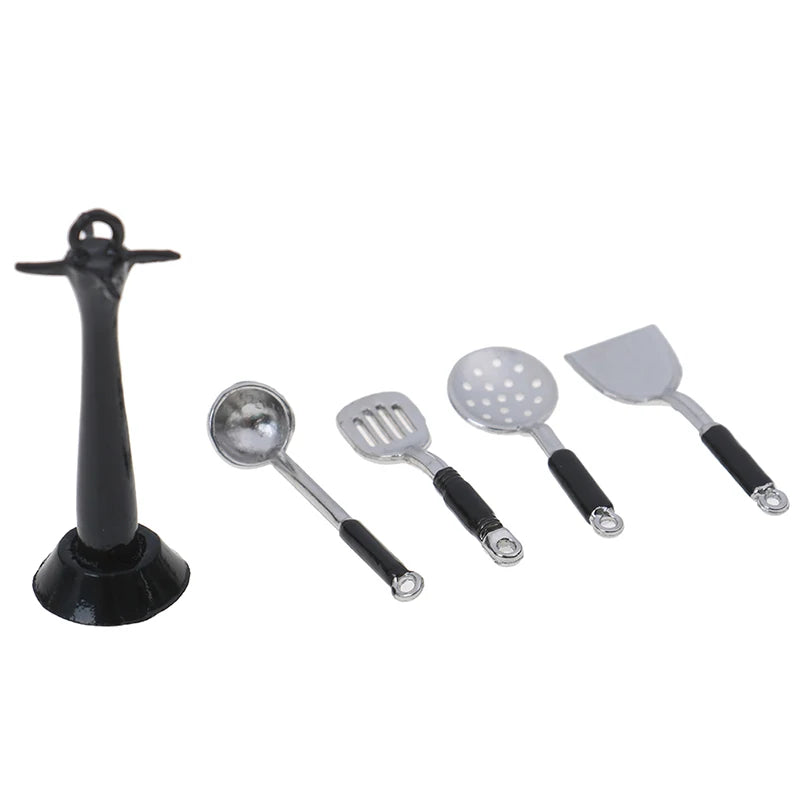 1:12 Doll House Miniature Dollhouse Spoon Shovel Cookware Model Cook Set 1:12 Kitchen Utensils DIY Dollhouse Accessories