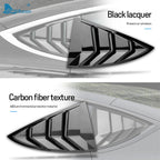 ABS Rear Car Window Shutter Cover For Tesla Model 3 2017-2023 Highland 2024 Louver Side Vent Trim Triangle Modified Accessories