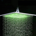 304 Stainless Steel 16 Inch Rain Shower Head Square Led Light Shower Faucet 40cm Rain Shower multiple styles Bathroom Faucet