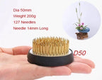 Japanese Ikebana Kenzan Flower Pot Base Holder Frog Floral Metal Tool