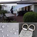 3x3x3M Triangle Sun Shelter Shade Sail LED Light String Awnings Outdoor Romantic Warm Waterproof gazebo garden YARD sail awning