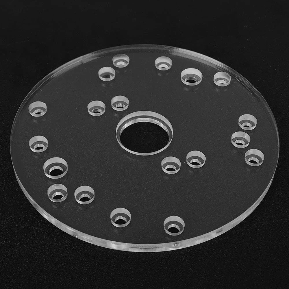 Base Plate Woodworking Auxiliary Tool Translucent High-quality Tools With Screws Accurately Multifunctional Universal Router