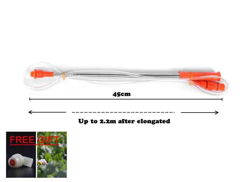 New Retractable 2.2/3.2m Spraying Rod For Hand Pressure Sprayer Outdoor Garden Pesticide Spray Tree Watering Can Accessories