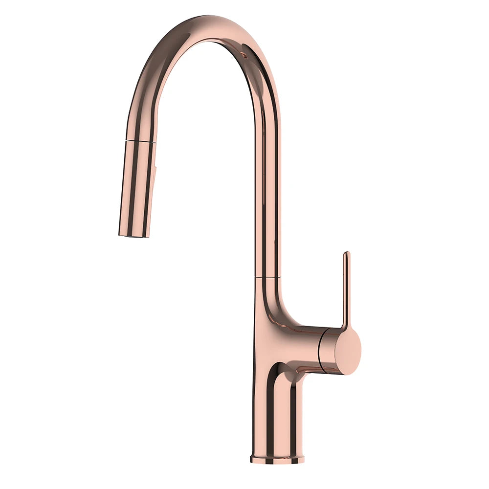 Bagnolux Titanium Black Brushed Deck Mounted Kitchen Faucet Two Function Single Handle Pull Out Mixer Hot and Cold Water Taps