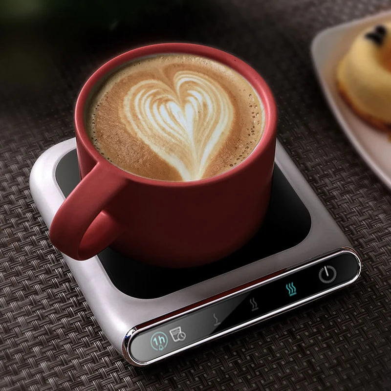 5V Cup Smart  USB Heated Mug Coaster Cup Heater Taza Calienta Agua Thermostatic Cup Mat Pad Oficina Hot Milk Coffee Warmer Pad