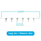 Hook for Zemismart ZM79 BCM500 Electric Curtain Track S Fold Curtains Snake Tape Curtain 6cm 8cm