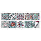 Tile Stickers Waterproof Kitchen Retro Moroccan Self Adhesive Bathroom Decal Vinyl Peel And Stick Wall Decoration Wallpaper