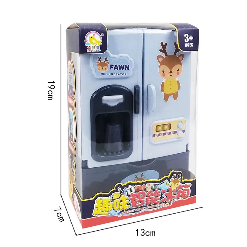 New Kids Toy Simulation Fridge Refrigerator Accessories Pretend Play Educational For Kids Kitchen Set Food For Children's Gifts