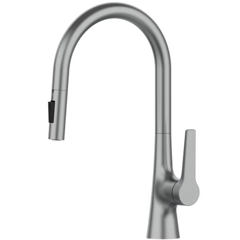 Bagnolux Brass Chrome Black Brushed Gold Spray Rotation Deck Mounted Hot And Cold Water Sink Taps Pull Out Spout Kitchen Faucet