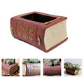 Mini Resin Book Design Flowerpot Bonsai Plant Container Desktop Decor Garden Balcony Office Decoration Gift Friends Indoor