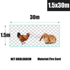 Chicken Rabbit Fence Poultry Nylon Mesh Netting Farming Garden Pond Protection Net  Agricultural Anti Bird Net 10-50M Length
