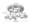 Modern Crystal Led Ceiling Light Nordic Chandelier Living Room Decor Indoor Pandent Lamp Bedroom Fixture Hotel Luxury Luminaire