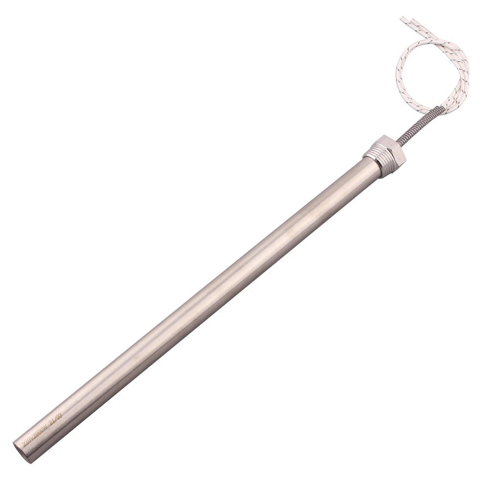 Immersion Cartridge Heater 1/2" Thread Cylindrical Hot Rod  Resistance 220V 300W 500W 1/1.5/2KW Electric Water Heating Element