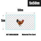 Chicken Rabbit Fence Poultry Nylon Mesh Netting Farming Garden Pond Protection Net  Agricultural Anti Bird Net 10-50M Length