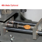 4 Axis USB CNC Router 2020 300W Embossed Round Sculpture CNC Engraving Machine PVC Frame 3axis Wood PCB PVC Milling Machine
