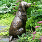 HOT Springer Spaniel Statue Garden Decor Resin Animal Dog Sculpture Yard Lawn Outdoor Decorative Ornament
